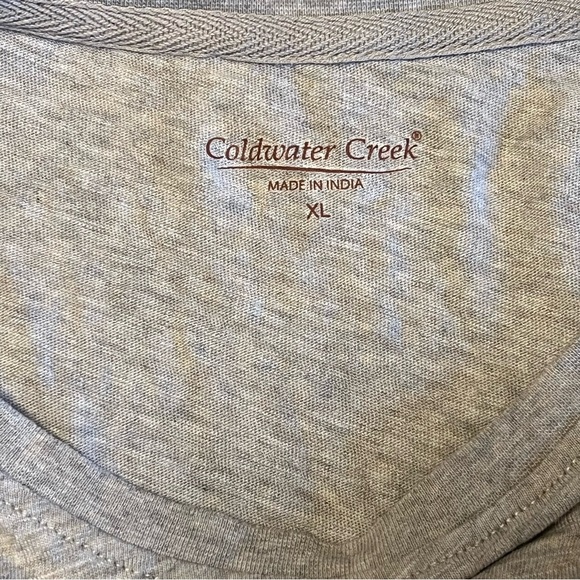 Coldwater Creek Beige Long Sleeve Tee with Horse Print - Picture 3 of 6